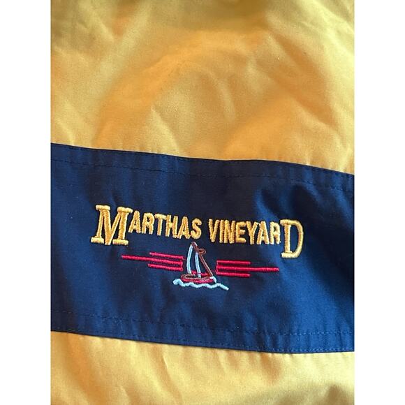 Martha's Vineyard Iconic Yellow Lined Rain Jacket - Size XL Extra Large - Picture 4 of 4